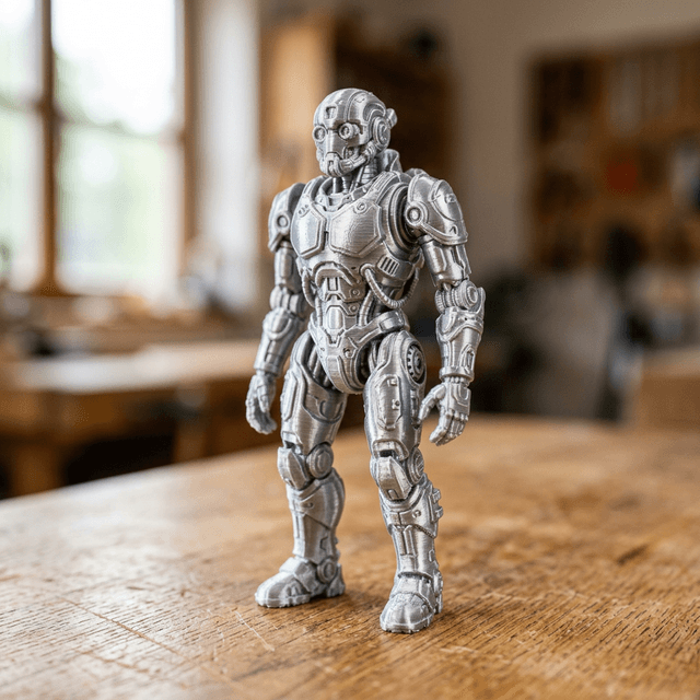 Колекційний металевий робот